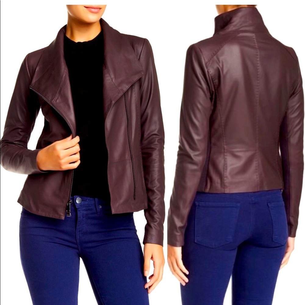 Vince Leather Scuba Jacket